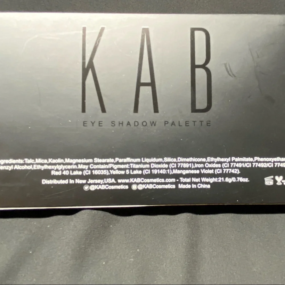 Kab Cosmetics Day + Night Eyeshadow Palette